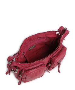 Salvatorianerplatz 4 Schultertasche genarbtes Rindsleder pink