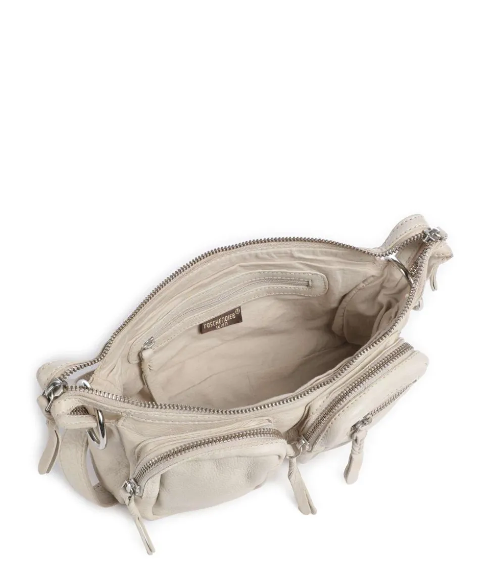 Salvatorianerplatz 4 Schultertasche genarbtes Rindsleder beige