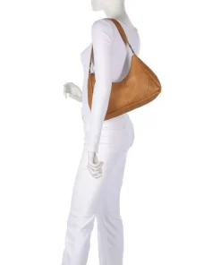 Salvatorianerplatz 3 Schultertasche genarbtes Rindsleder braun