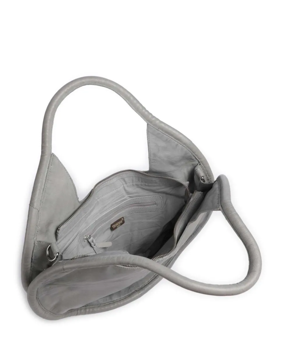 Salvatorianerplatz 5 Shopper genarbtes Rindsleder grau