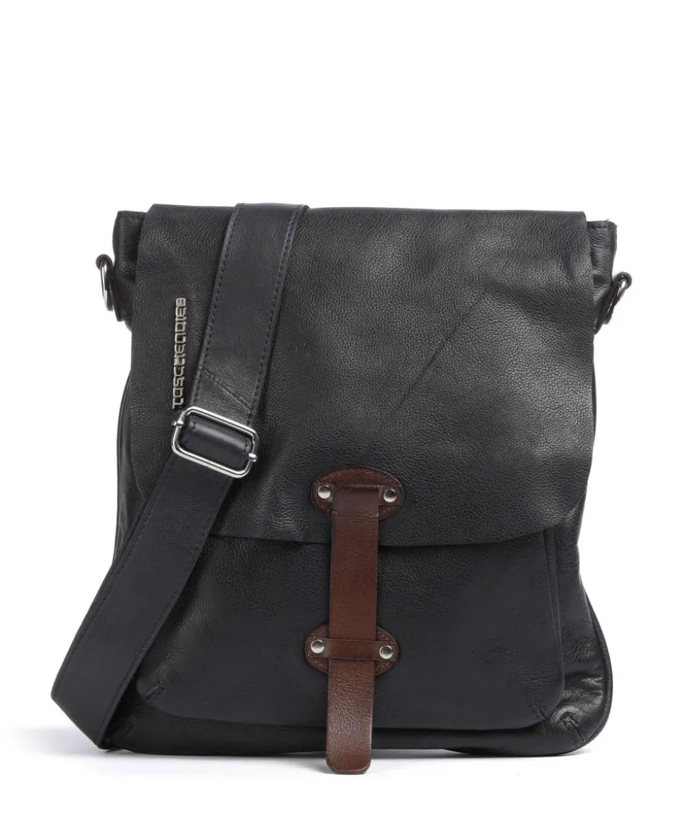 Salvatorianerplatz 2 Umhängetasche genarbtes Rindsleder navy