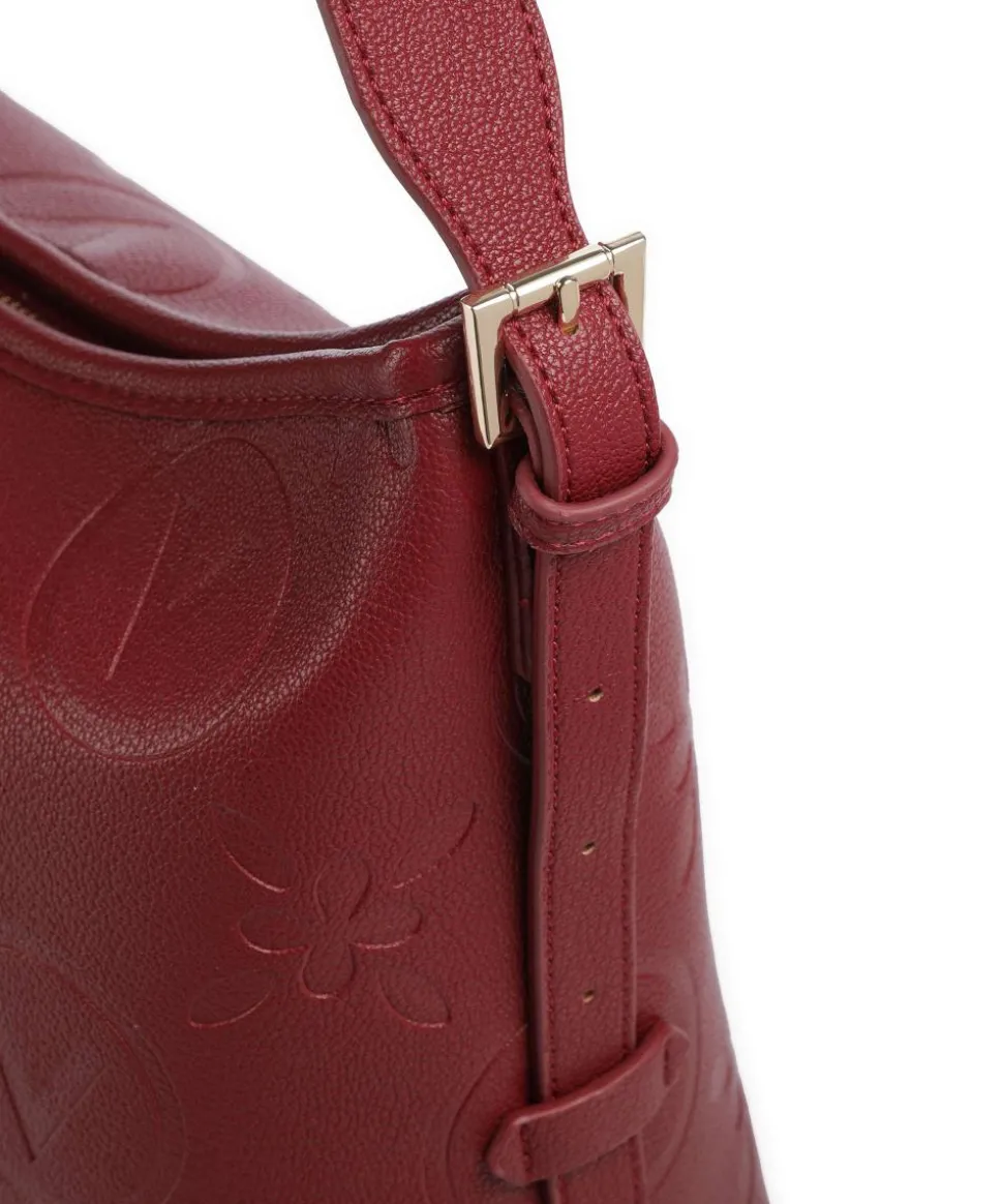 Samba Re Beuteltasche Lederimitat dunkelrot