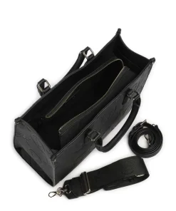 Samba Re Handtasche Lederimitat schwarz