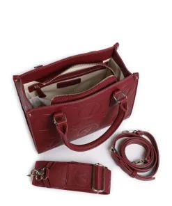 Samba Re Handtasche Lederimitat dunkelrot