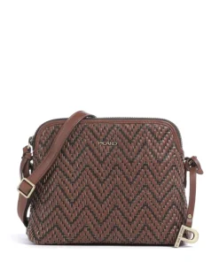 Samos Umhängetasche fein genarbtes Rindsleder braun