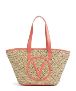 Samuela Shopper Bast beige/rot