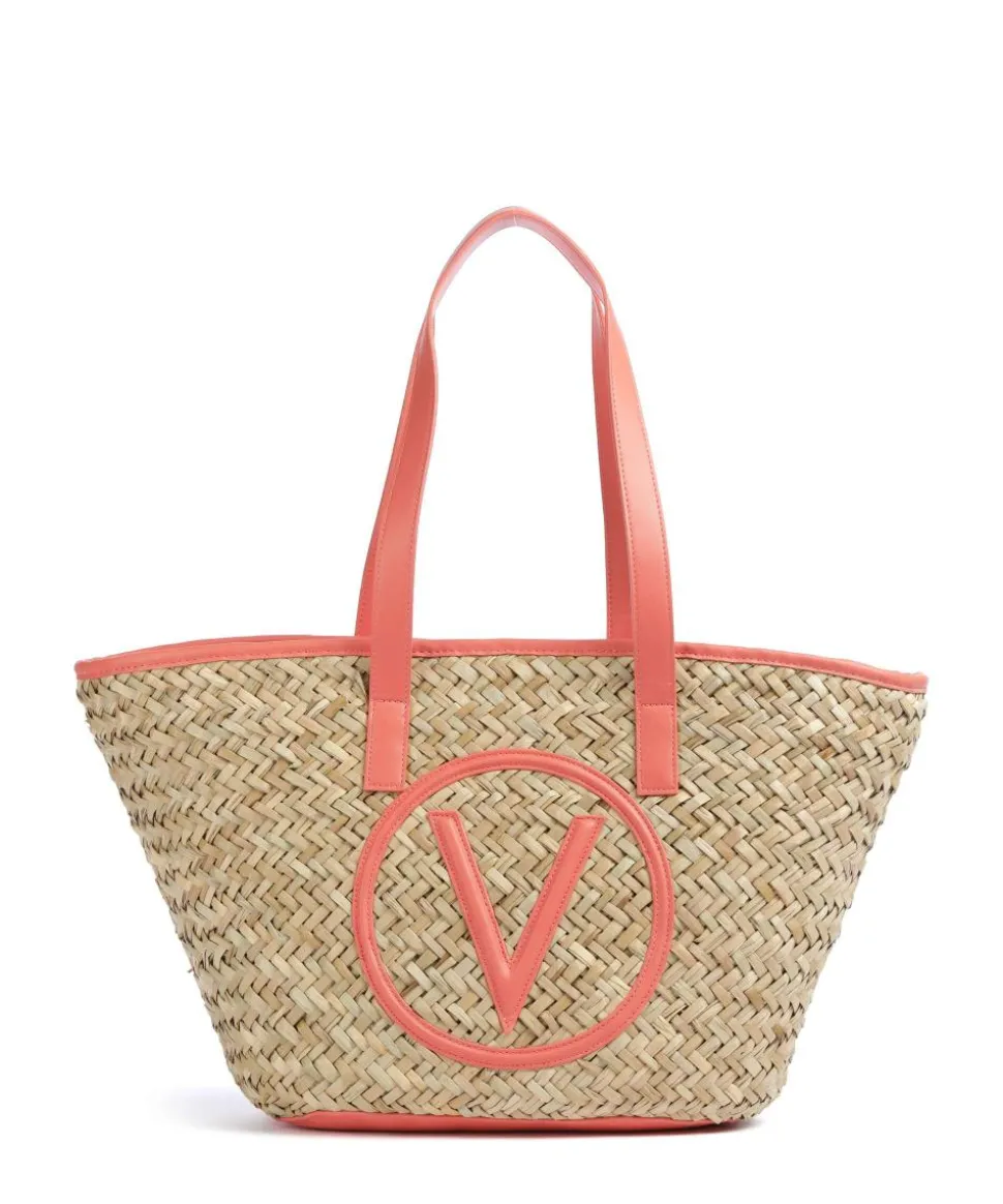 Samuela Shopper Bast beige/rot