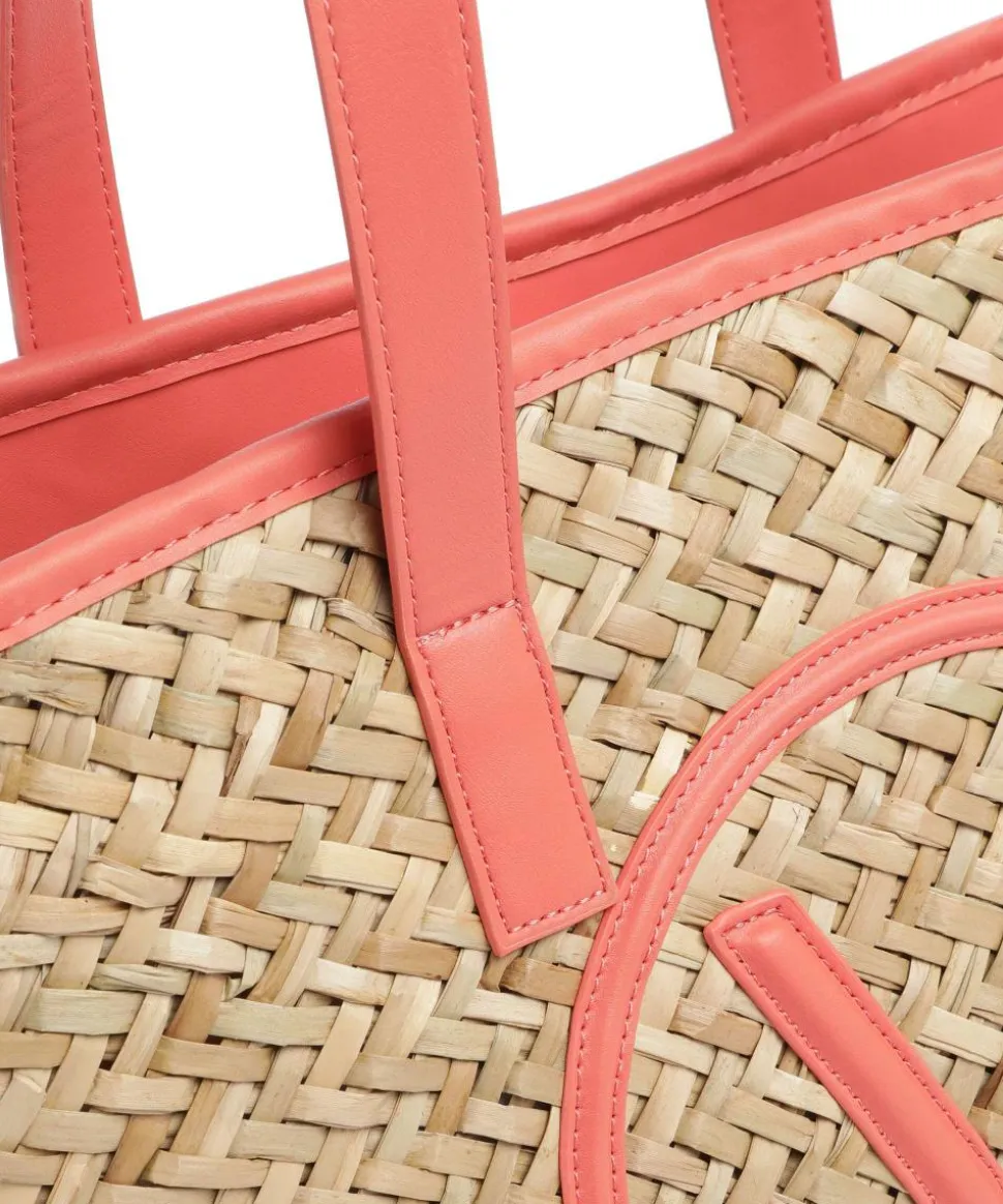 Samuela Shopper Bast beige/rot