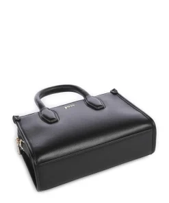 Sandy Handtasche Lederimitat schwarz