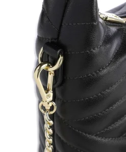 Sara Schultertasche Lammleder schwarz