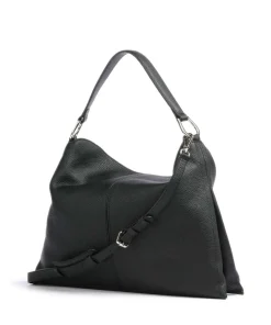 Savannah L Beuteltasche genarbtes Rindsleder schwarz