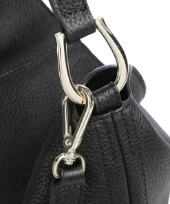 Savannah L Beuteltasche genarbtes Rindsleder schwarz