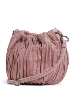 Say Hello Umhängetasche genarbtes Leder rosa