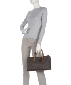 Scarlett Handtasche Canvas dunkelbraun