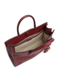 Scarlett Medium Handtasche genarbtes Rindsleder wein