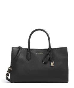 Scarlett Medium Handtasche genarbtes Rindsleder schwarz