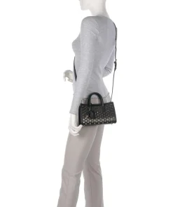 Scarlett Umhängetasche genarbtes Leder schwarz