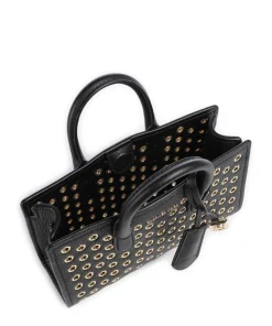 Scarlett Umhängetasche genarbtes Leder schwarz