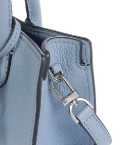 Scarlett XS Umhängetasche genarbtes Rindsleder blaugrau