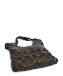 Schubertgasse 5 Shopper genarbtes Leder dunkelgrün