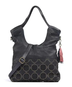 Schubertgasse 5 Shopper genarbtes Leder navy