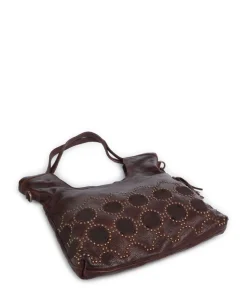 Schubertgasse 5 Shopper genarbtes Leder dunkelbraun