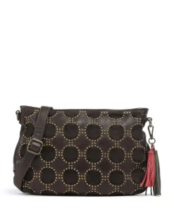 Schubertgasse 4 Umhängetasche genarbtes Rindsleder dunkelgrün