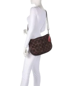 Schubertgasse 4 Umhängetasche genarbtes Rindsleder dunkelbraun