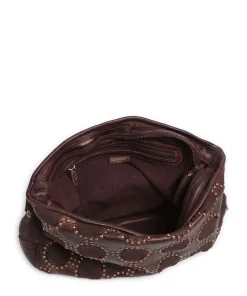 Schubertgasse 4 Umhängetasche genarbtes Rindsleder dunkelbraun