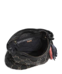 Schubertgasse 4 Umhängetasche genarbtes Rindsleder navy