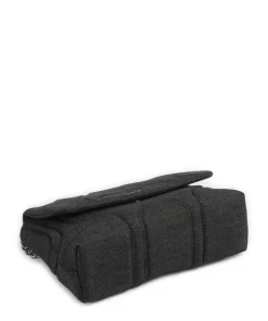 Schultertasche Baumwolle anthrazit