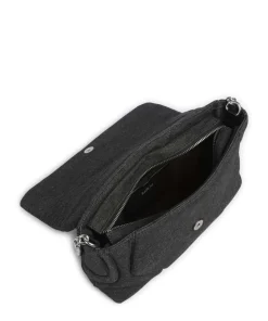 Schultertasche Baumwolle anthrazit