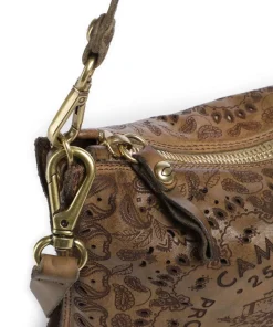 Schultertasche fein genarbtes Rindsleder olivgrün