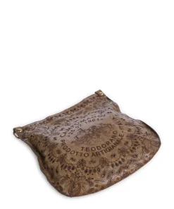 Schultertasche fein genarbtes Rindsleder olivgrün