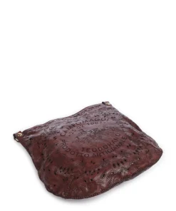 Schultertasche fein genarbtes Rindsleder wein