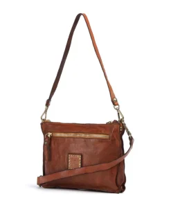 Schultertasche Rindsleder cognac