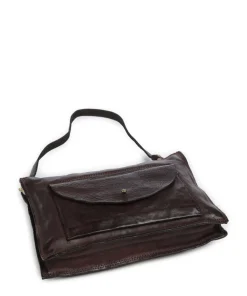 Schultertasche Rindsleder dunkelbraun