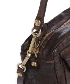 Schultertasche Rindsleder dunkelbraun