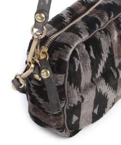 Schultertasche Textil mehrfarbig