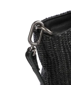 Sea you soon Shopper Polypropylen, genarbtes Leder schwarz