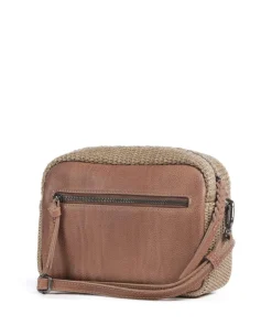 Sea you soon Umhängetasche genarbtes Leder, Polypropylen karamellbraun