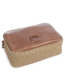 Sea you soon Umhängetasche genarbtes Leder, Polypropylen karamellbraun