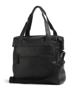 4Seasons Celia Handtasche genarbtes Leder schwarz
