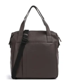 4Seasons Celia Handtasche genarbtes Leder dunkelbraun