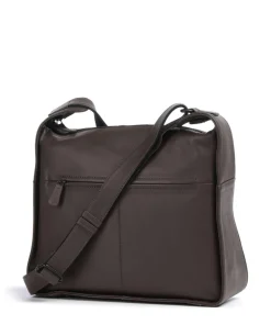 4Seasons Inger Umhängetasche fein genarbtes Leder dunkelbraun