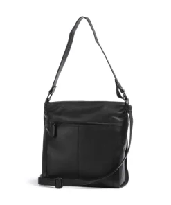 4Seasons Monika Beuteltasche fein genarbtes Leder schwarz