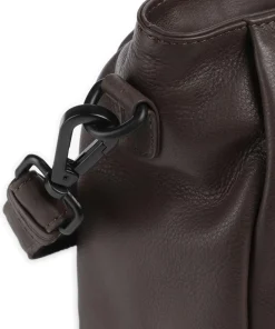 4Seasons Taya Handtasche fein genarbtes Leder dunkelbraun