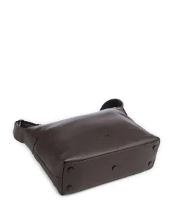 4Seasons Vanani Umhängetasche genarbtes Leder dunkelbraun