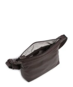 4Seasons Vanani Umhängetasche genarbtes Leder dunkelbraun