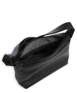 4Seasons Vanani Umhängetasche fein genarbtes Leder schwarz